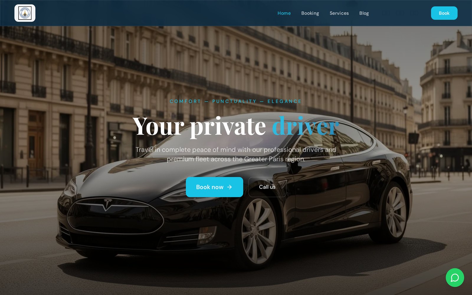 Senthialy Transports VTC — page d'accueil du site